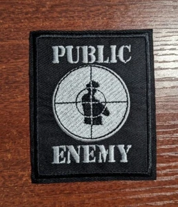 Public Enemy Target Practice Sheet Music Rap Embroidered Iron On Patch 3.25x2.5 - Picture 1 of 3