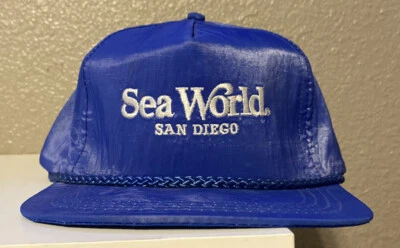 Sombrero vintage azul Sea World San Diego Foto 1 de 3
