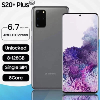 Samsung Galaxy S20+ Plus G986U 128GB+8GB 5G GSM+CDMA Unlocked New Sealed - Image 1 of 4