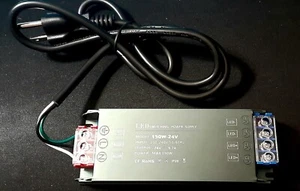 NUOVO!!! Alimentatore cablaggio vite in stagno commutazione LED 150 W-24 V con cavo collegato - Foto 1 di 8