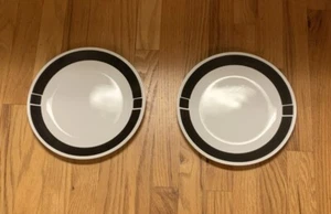 Corelle Urban Black Dinner Plates 10.25" - Lot of 2 - Picture 1 of 6