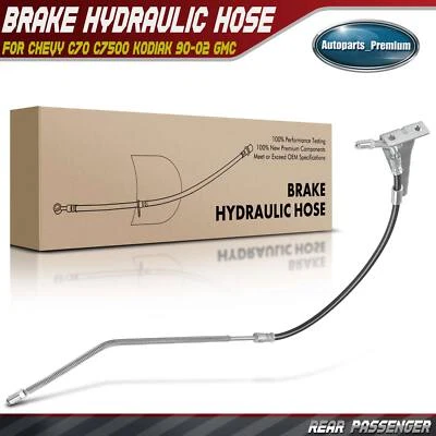 Manguera hidráulica de freno de pasajero trasero para Chevrolet C70 C7500 Kodiak 1990-2002 GMC Foto 1 de 4
