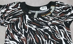 ESSENTIALS Ladies Short Sleeves Blouse/top- 2X. TAG NO. 707 - Picture 1 of 6