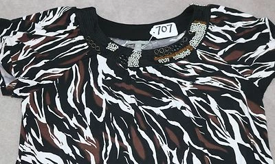 ESSENTIALS Ladies Short Sleeves Blouse/top- 2X. TAG NO. 707 - Image 1 of 4