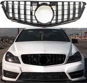 8 parrillas de radiador delantero para Benz Clase C C204 2011 a 2014 cupé AMG aspecto deportivo - Imagen 1 de 17