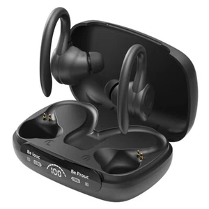 Sweatproof Wireless Bluetooth Earphones Headphones Sport Gym Earbuds with Mic - Picture 1 of 13