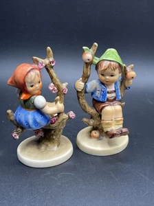 Figuras Goebel Vintage TMK-3 Hummel #141 y 142 Apple Tree Girl, Apple Tree Boy - Imagen 1 de 12