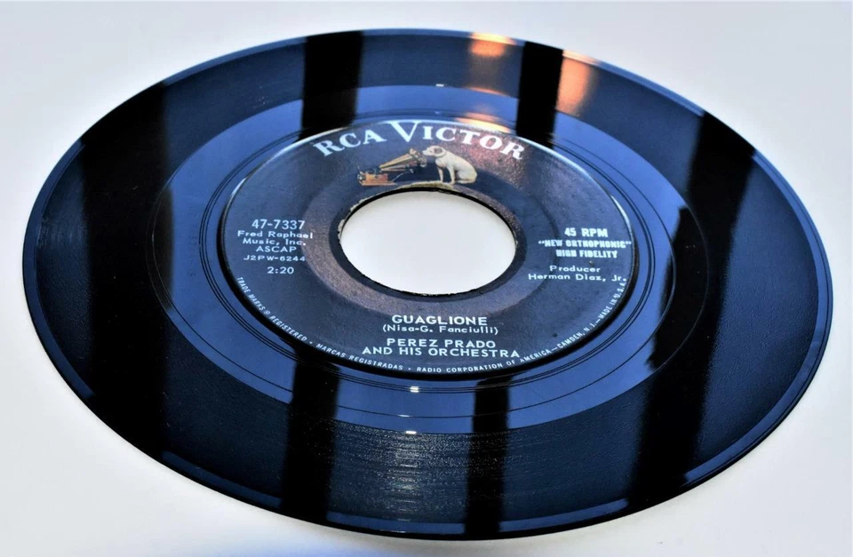 Perez Prado Quaglione b/w Paris 1958 RCA Victor 7337 Latin Jazz 45rpm Strong VG+ - Image 1 of 1