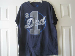 Camiseta #1 Dad azul marino ~ para hombre talla L ~ LBDCS - Imagen 1 de 4