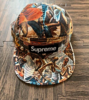 Supreme x Ernie Barnes 露营帽 Multi 25SS – 全新带标签 艺术帽 — 第 1/4 张图片