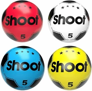 Lightweight Party Inflatable ball Soccer Shoot PVC football For Kids (Deflated) - Picture 1 of 11