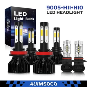 For Ram 4500 2011 2012 2013-2018 Led Headlights Hi-Low Beam Fog Light Bulbs Kit - Picture 1 of 14