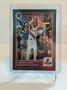 2023-24 Panini Hoops Premium Stock - Shaedon Sharpe #214 Green Prizm /75 - Bild 1 von 2