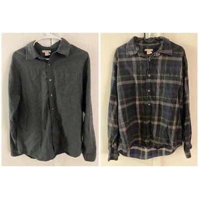 Carbon 2 Cobalt Lot Of 2 Men’s Size Medium Casual Shirts Long Sleeve Cotton - Image 1 of 4