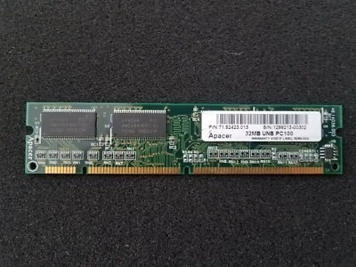 Apacer 32MB PC100 SDRAM 168-Pin ( P/N: 71.52423.013 ) - Image 1 of 4