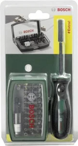 BOSCH  2607017189 Bit Set 32 tlg Kreuz Sschlitz Phillips Torx Halter 1/4" 6.3 mm - Bild 1 von 4