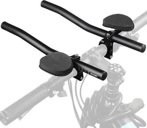 Bicycle Rest Handlebar Clip on Aero Bars Road Bike Extension Triathlon Aerobars - Picture 1 of 11