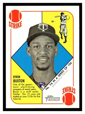 2015 Topps Heritage '51  #74 Byron Buxton  RC - Image 1 of 2