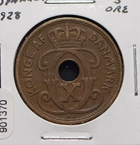 Denmark 1928 5 Ore  901370 combine shipping - Picture 1 of 2