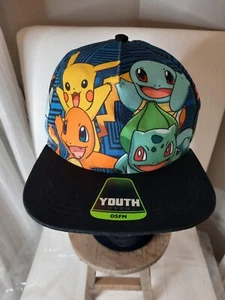 2016 POKEMON ORIGINAL Licensed YOUTH Snapback Baseball Hat/Cap with Sticker. - Picture 1 of 9