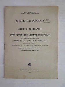 Camera dei Deputati n.XX bis Progetto di bilancio spese interne anno 1925/26 - Picture 1 of 2