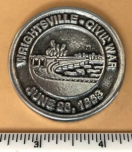 CIVIL WAR 1863 WRIGHTSVILLE PA HERITAGE DAY 1996 COIN MEDAL THICK DESIGN 264 - Picture 1 of 2