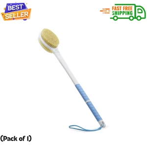 Shower Brush with Soft and Stiff Bristles. 20.5 Back Bath Brush Long Handle ... - Picture 1 of 6