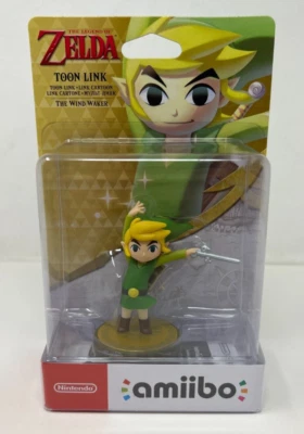Toon Link Amiibo Wind Waker Breath Wild 任天堂全新原厂封装! — 第 1/2 张图片