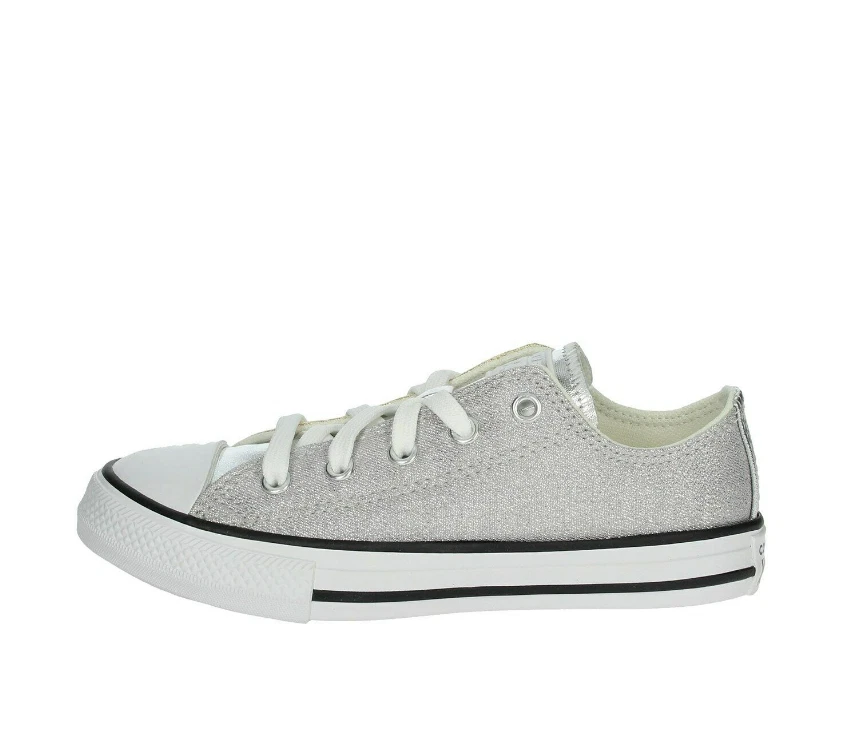 Converse All Star basse Argento Oro Glitter sneaker bambina  - Immagine 1 di 2