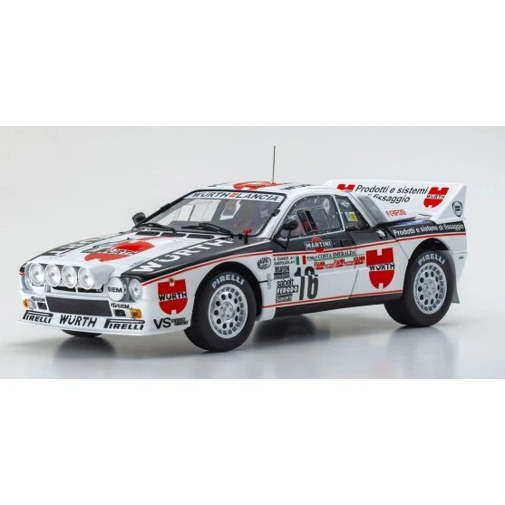 Kyosho Lancia 037 Wurth #16 Cunico Rally Costa Smeralda 1983 1/18 08306c