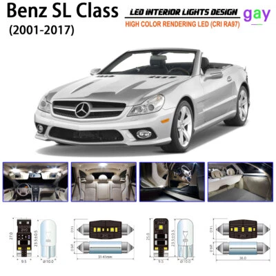 Kit de luces LED interiores para Mercedess Benz Clase SL R230 R31 2001-2017 Foto 1 de 4