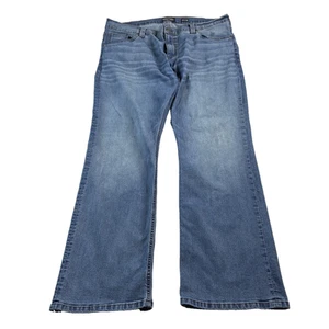 Howitzer Herren Denim Jeans Medium Wash 42x32 Bootcut Relaxed Fit Mid Rise Zip Fly - Bild 1 von 18