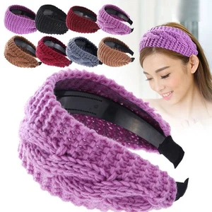 Stirnband Für Damen - Gestricktes Design - Passend Für Alle Haartypen - Weich Un - Picture 1 of 36