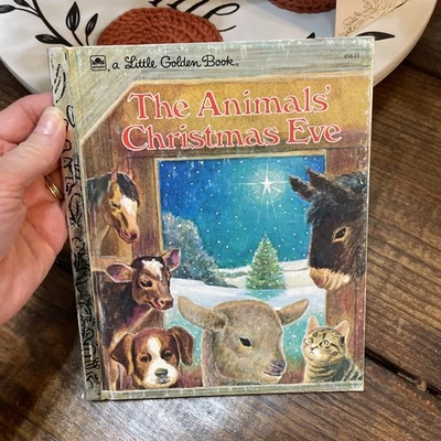 Rare Vintage 1977 A Little Golden Book The Animal's Christmas Eve - Image 1 of 4
