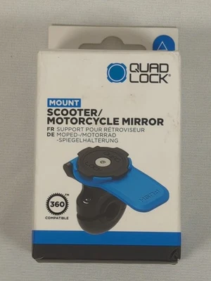 Quad Lock Motorcycle / Scooter Mirror Mount NEW (Mount Only) FREE SHIPPING - Image 1 of 3