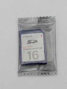 16MB CANON SDC-16M SD MEMORY CARD 16 M B (LOW CAPACITY CARD) - Picture 1 of 2