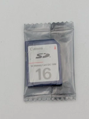 16MB CANON SDC-16M SD MEMORY CARD 16 M B (LOW CAPACITY CARD) - Image 1 of 2