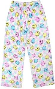 iscream 1887 Kid Girls' Silky Soft Plush Fleece Pants--Happy Check Size 4-14 - Picture 1 of 4