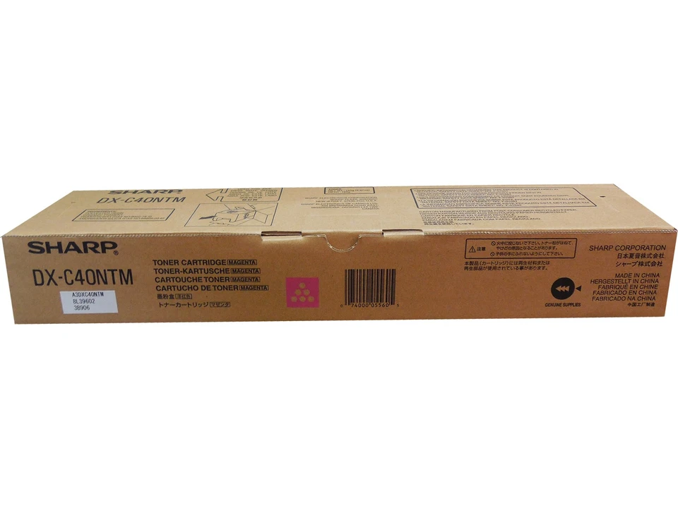 Sharp DX-C40NTM Magenta Toner 10k Genuine OEM Retail Box Quick Ship NIB New - Image 1 of 1