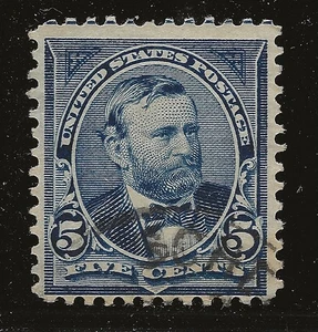 US Scott #281, Single 1898 Ulysses Grant 5c FVF Used - Picture 1 of 1