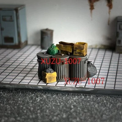 Diorama 1/64 City Street View cubo de basura modelo garaje escena exhibición accesorios modelo Foto 1 de 4