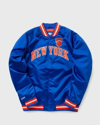 CHAQUETA DE SATÉN LIGERA PARA HOMBRE MITCHELL & NESS NBA LOGOTIPO VINTAGE KNICKS Foto 1 de 4