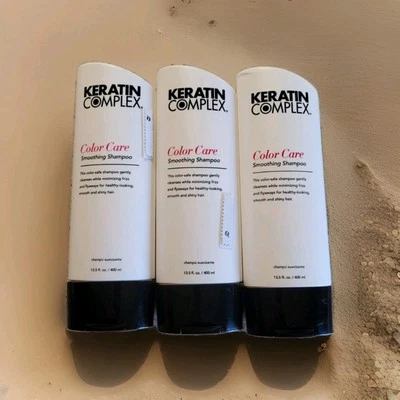 3 Keratin Complex Color Care Smoothing Shampoo 13.5 Oz Each Haircare Color Safe - Image 1 of 4