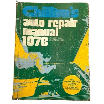 CHILTON'S Auto Repair Service Mechanic Manual 1969-1976 Hardcover - Image 1 of 4