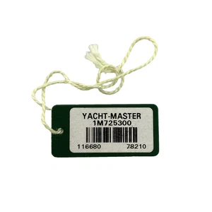 ROLEX YACHT-MASTER 116680 ETICHETTA DA APPENDERE SERIALE VERDE - Foto 1 di 2