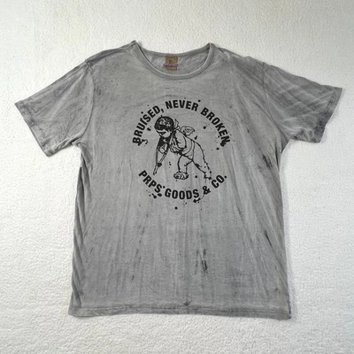 PRPS Goods & Co. Gray Graphic T-Shirt Sumo Design Men’s Size L VTG NWT - Image 1 of 4