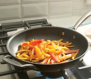 Princess House Carbon Steel Cast iron Skillet 12" 10901 Stainless Steel New - Picture 1 of 4