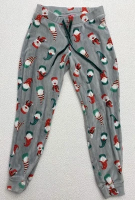Women's Isaac Mizrahi Christmas Gnomes Pajama/Lounge Pants Velvet Xsmall B17 - Image 1 of 4