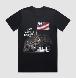 Wu-Tang Clan Tour T-Shirt, One Nation Under the Wu Flag Rap Hip Hop T-Shirt - Picture 1 of 5
