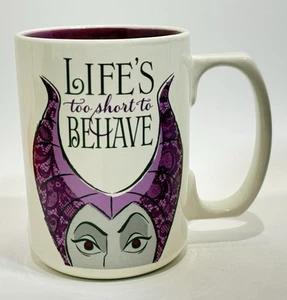 Disney Villains Maleficent Coffee Mug Life’s Too Short To Behave Hallmark - Picture 1 of 7